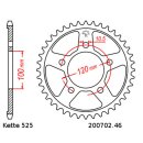 Steel rear sprocket with pitch 525 and 46 teeth JTR702.46