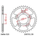 Kettensatz geeignet für Aprilia RS125 Extrema 93-03 Kette DID 520 VX3 106 offen 16/39