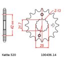 Chain and Sprocket Set compatible for Aprilia RS250 95-04 chain DID 520 VX3 110 open 14/42