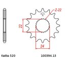 Chain and Sprocket Set compatible for Aprilia Classic 125 95-00 Chain DID 520 ZVM-X 112 open 15/40