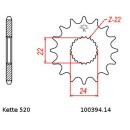 Kettensatz geeignet für Aprilia Red Rose 125 88-99 Kette DID 520 VX3 110 offen 14/41