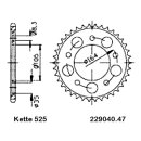 Steel rear sprocket with pitch 525 and 47 teeth Esjot...