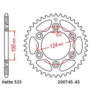 Kettensatz geeignet für Ducati ST4 Sporttouring 916 99-03 Kette DID 525 ZVM-X 102 offen 15/43