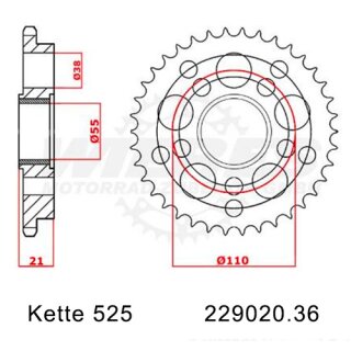 Kettensatz geeignet fr Ducati Biposto 996 SPS 98-01 Kette DID 525 ZVM-X 94 offen 15/36