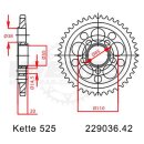 Chain and Sprocket Set compatible for Ducati Monster 1000S2R 2006 chain DID 525 ZVM-X 104 open 15/42