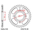 Chain and Sprocket Set compatible for Honda CB 250 G 74-77  chain DID 530 NZ 96  open  16/38