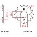 Kettensatz geeignet für Honda NX250 88-95 Kette DID 520 VX3 102 offen 13/41