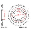 Chain and Sprocket Set compatible for Honda CB 400 N 78-80  chain DID 530 NZ 100  open  16/36