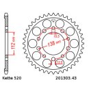 Chain and Sprocket Set compatible for Honda CB600F Hornet 07-15 CONVERSION Chain DID 520 ZVM-X 118 open 16/43