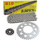 Chain and Sprocket Set compatible for Honda CBR600F 91-96 chain DID 530 VX3 108 open 15/43