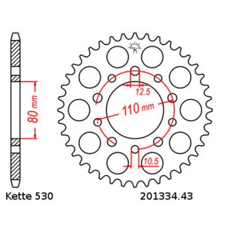Kettensatz geeignet fr Honda CBR600F 87-90 Kette DID 530 VX3 110 offen 15/43