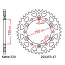 Chain and Sprocket Set compatible for Honda NX650 Dominator II 44PS 1990 Chain DID 520 ZVM-X 110 open 15/47