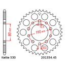 Chain and Sprocket Set compatible for Honda CBX750F 84-86 chain DID 530 VX3 114 open 16/45