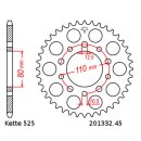 Chain and Sprocket Set compatible for Honda XRV750 Africa Twin 93-01 chain DID 525 ZVM-X 124 open 16/45