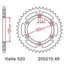 Kettensatz geeignet für Honda CR125R 1997 Kette DID 520 VX3 112 offen 12/49