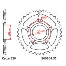 Kettensatz geeignet für Honda NSR125 96-03 Kette DID 520 VX3 108 offen 14/35