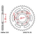 Chain and Sprocket Set compatible for Honda CB200 Disc 74-76 Chain DID 520 ZVM-X 94 open 15/35