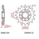 Chain and Sprocket Set compatible for Honda CR250R 06-08 chain DID 520 VX3 114 open 13/49