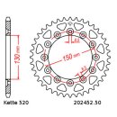 Chain and Sprocket Set compatible for Honda XR250R 84-85 Chain DID 520 ZVM-X 108 open 13/50