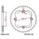 Kettensatz geeignet für Honda TRX400EX / X 05-14 Kette DID 520 ZVM-X 94 offen 14/39