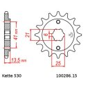 Chain and Sprocket Set compatible for Honda VF500 Interceptor 84-87 chain DID 530 VX3 108 open 15/43