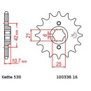 Chain and Sprocket Set compatible for Honda CB650C 80-83 chain DID 530 VX3 104 open 16/39