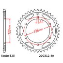 Kettensatz geeignet für Honda RVF750R 94-95 Kette DID 525 VX3 108 offen 17/40