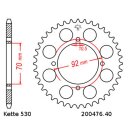 Steel rear sprocket with pitch 530 and 40 teeth JTR476.40