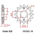 Chain and Sprocket Set compatible for Honda CBR250R 11-14 chain DID 520 VX3 108 open 14/38