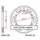 Chain and Sprocket Set compatible for Honda VFR800 Crossrunner 11-14 chain DID 530 ZVM-X 116 open 16/43