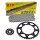 Chain and Sprocket Set compatible for Kawasaki KLE 500 96-04 chain DID 520 VX3 110 open 17/46