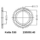 Steel rear sprocket with pitch 530 and 40 teeth Esjot...