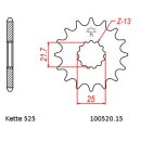 Chain and Sprocket Set compatible for Kawasaki W650 99-06 chain DID 525 ZVM-X 104 open 15/39