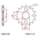 Kettensatz geeignet für Kawasaki GPZ750 85-86 Kette DID 530 ZVM-X 112 offen 16/49