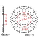 Steel rear sprocket with pitch 530 and 41 teeth JTR1334.41