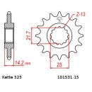 Chain and Sprocket Set compatible for Kawasaki ZR750Zephyr 95-99 chain DID 525 ZVM-X 106 open 15/39