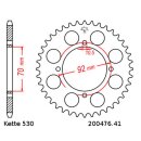 Steel rear sprocket with pitch 530 and 41 teeth JTR476.41