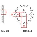 Kettensatz geeignet für Kawasaki KX125M 04-08 Kette DID 520 VX3 114 offen/13/51