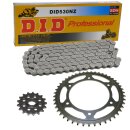 Chain and Sprocket Set compatible for Kawasaki Z 400 B 1984  chain DID 530 NZ 104  open  16/40