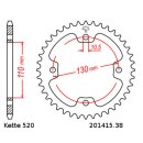 Chain and Sprocket Set compatible for Kawasaki KFX450 08-14 chain DID 520 VX3 94 open 14/38