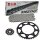 Chain and Sprocket Set compatible for Kawasaki KLR650 90-15 Chain DID 520 ZVM-X 106 open 15/43