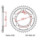 Kettensatz geeignet für Kawasaki ZZR1400 12-20 Kette DID 530 ZVM-X 118 offen 17/42