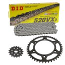 Chain and Sprocket Set KTM EGS400 96-01 chain DID 520 VX3 118 open 15/45