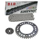 Chain and Sprocket Set KTM SMC625 2004 Chain DID 520...