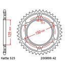Kettensatz geeignet für KTM Adventure 950 03-05 Kette DID 525 ZVM-X 118 offen 17/42