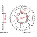 Kettensatz geeignet für Suzuki DR250S 82-87 Kette DID 520 ZVM-X 106 offen 15/42