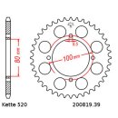 Chain and Sprocket Set compatible for Suzuki RG 250 Gamma 83-88  chain DID 520 L 110  open  14/39