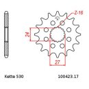 Kettensatz geeignet für Suzuki GSX-R1000 09-16 Kette DID 530 VX3 114 offen 17/42