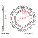 Chain and Sprocket Set compatible for Suzuki GSX-R750 11-20 chain DID 525 ZVM-X 116 open 17/45