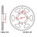 Chain and Sprocket Set compatible for Suzuki DR750 Big 1988 Chain DID 520 ZVM-X 116 open 15/48